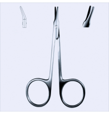 Ножиці для рогівки Aebli, вигнуті праворуч, 9 см