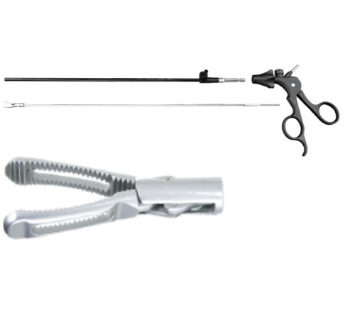 Щипці лапароскопічні захоплюючі V-подібні, Ø5 мм, L=330 мм