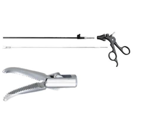 Дисекційні щипці, вигнуті, Ø5мм, l=330мм