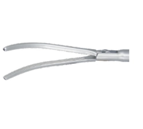 Захоплюючі щипці для судинної ніжки селезінки,  Ø10 мм, l=330 мм