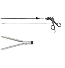 Захоплюючі лапароскопічні щипці, прямі, довгі, Ø5мм, l=330мм