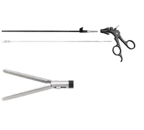 Захоплюючі лапароскопічні щипці, прямі, довгі, Ø5мм, l=330мм