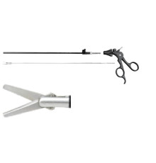 Лапароскопічні ножиці подвійної дії, прямі,Ø5мм, l=330мм