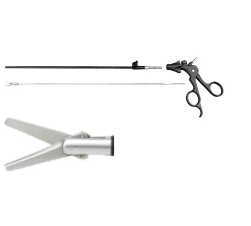 Лапароскопічні ножиці подвійної дії, прямі,Ø5мм, l=330мм