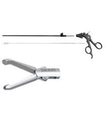 Лапароскопічі порожнисті вертикальні, щипці середні,Ø5мм, l=330мм