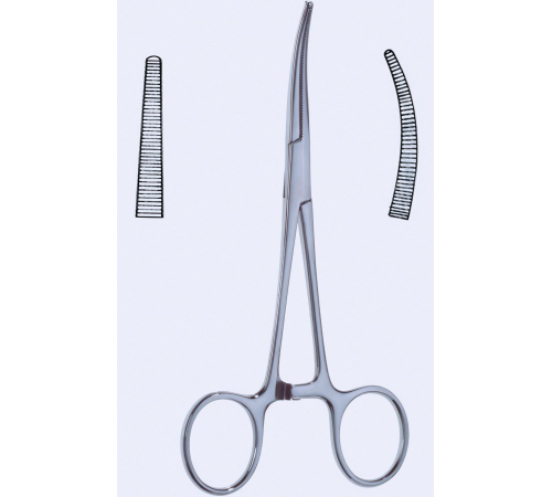 Щипці гемостатичні Crile, прямі, 14 cm (см), 5 1/2"