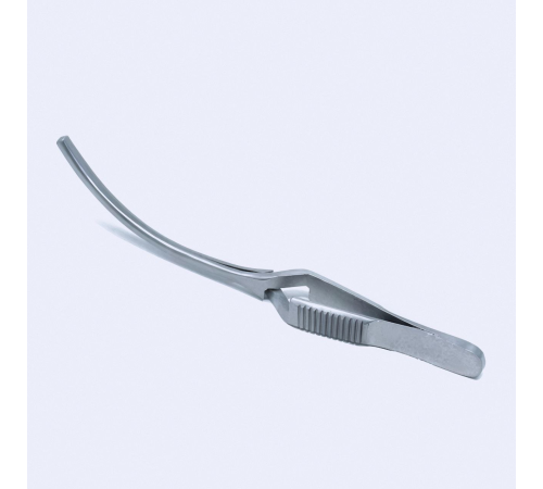 Затискач  типу Bulldog DeBakey, вигнутий, 50 мм