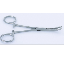 Щипці кровоспинні Kocher, вигнуті, 1х2 зубці