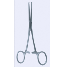 Щипці кровоспинні Kocher, прямі, 1х2 зубці 13 см