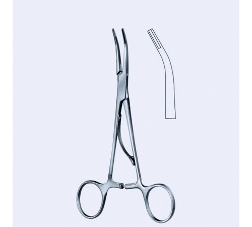 Щипці для накладання кліпс McKENZIE, вигнуті 15 см