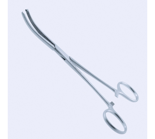 Щипці гемостатичні Rochester-Ochsner, вигнуті, 13 cm (см), 5"