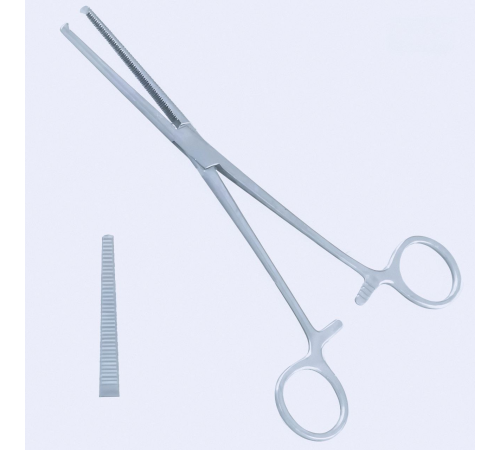 Щипці гемостатичні Rochester-Ochsner, прямі, 13 cm (см), 5"