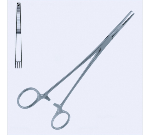 Щипці кровоспинні Toennis, прямі, 1x2 зубця, 21 см