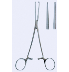 Щипці гемостатичні Kocher, прямі, 1x2 зубців, 14 см, 5 1/2", делікатні