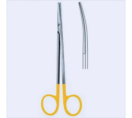 Ножиці Metzenbaum вигнуті, тупокінцеві, 11,5 см, карбід вольфраму