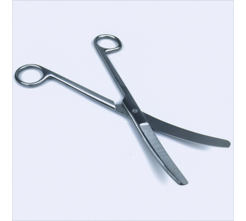 Ножиці операційні, вигнуті, тп/тп, 10,5 cm (см), 4"