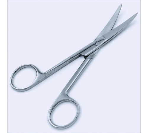 Ножиці операційні вигнуті гостро-гострокінцеві