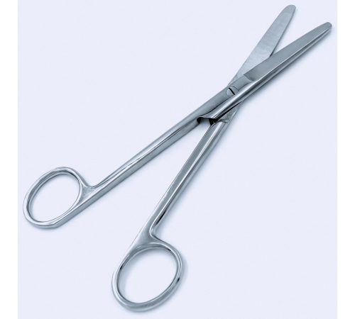 Ножиці операційні, прямі, тп/тп, 10,5 cm (см), 4"