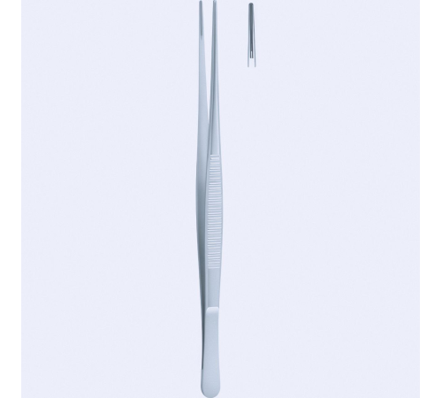 Пінцет атравматичний DeBakey, 2,0 mm (мм), 16 cm (см), 6 1/4"