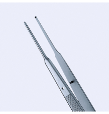 Пінцет для захвату тканин Gerald, 1x2 зубців, прямий, 18 cm (см), 7"