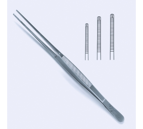 Пінцет для захвату тканин Potts-Smith, 1x2 зубців, 18 cm (см), 7 1/8"