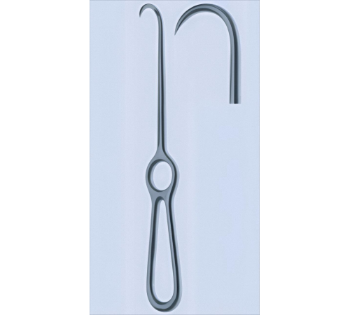 Ретрактор VOLKMANN, 21,5 cm (см), 8 1/4", 1 зубець, гострий