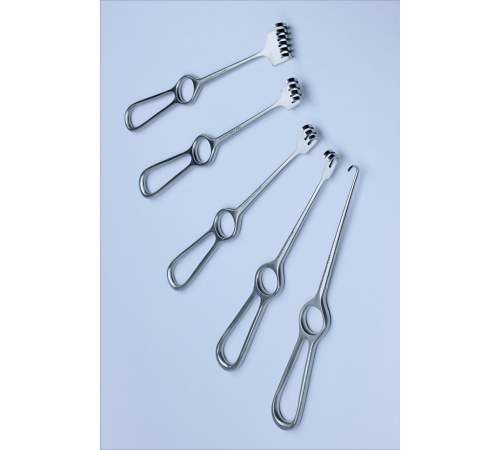 Ретрактор VOLKMANN, 21,5 cm (см), 8 1/4", 1 зубець, тупий