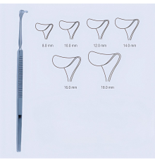Ретрактор Desmarres, 16 cm (см), 6 1/4", 8 mm (мм)