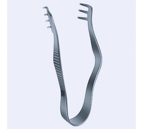 Ретрактор самофіксуючий Finsen, гострий, 3x4 зубців, 7 cm (см), 2 3/4"