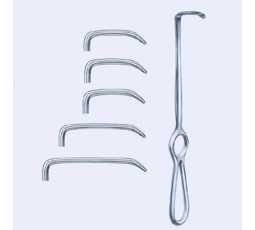 Ретрактор Langenbeck, 21 cm (см), 8 1/4", 30x11 mm (мм)