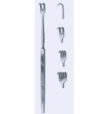 Ретрактор, 16 cm (см), 6 1/4", 1 гострий зубець 