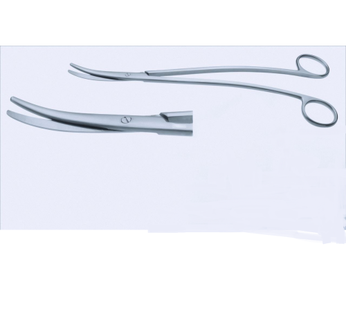 Ножиці Metzenbaum-Fino, S-подібно вигнуті, тп/тп, 18 cm (см), 7"