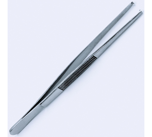 Пінцет для захвату тканин, 1x2 зубців, 10,5 cm (см), 4 3/4"