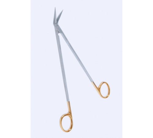 Ножиці судинні De Bakey, під кутом 45°, 19 см, карбід вольфраму
