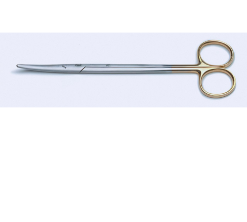 Ножиці Metzenbaum-Fino, вигнуті, тупокінцеві 15 см, карбід вольфраму 15 см