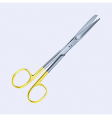 Ножиці операційні  прямі, гостро-тупокінцеві 14,5 см, карбід вольфраму