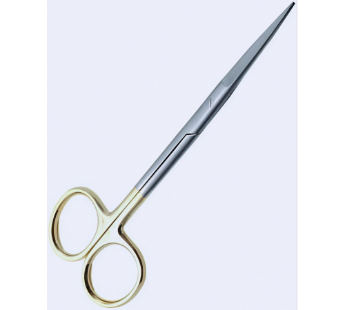 Ножиці операційні прямі, гострокінцеві 14,5, карбід вольфраму