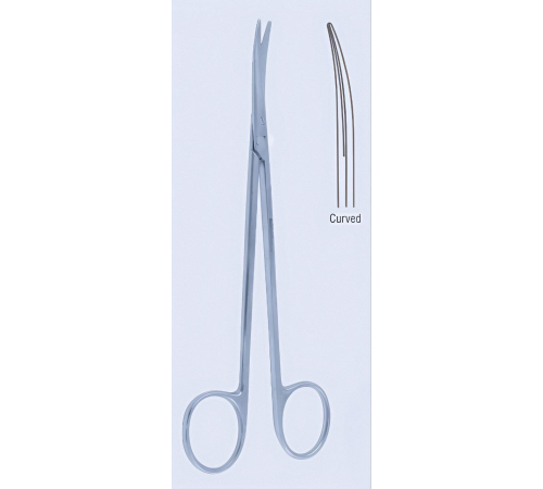 Препарувальні ножиці Toennis-Adson, вигнуті, 18 см