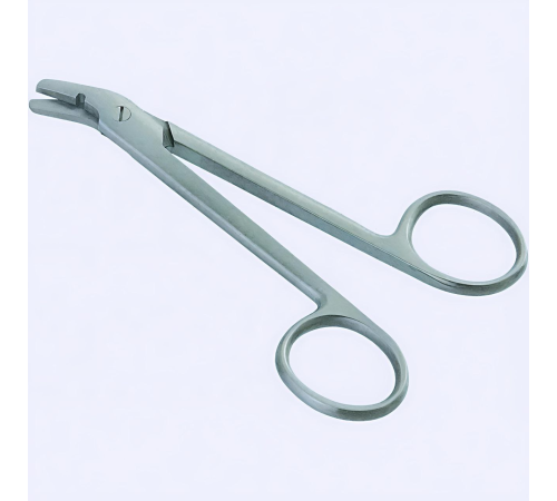 Універсальні ножиці для різання дроту, 12 см, 4 3/4", 1 лезо з зубцями